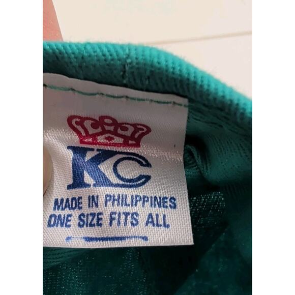 Vintage 1990's Yogi's Inc. Hot Rod Classic Car Teal Purple Snapback Hat Cap - Picture 8 of 9